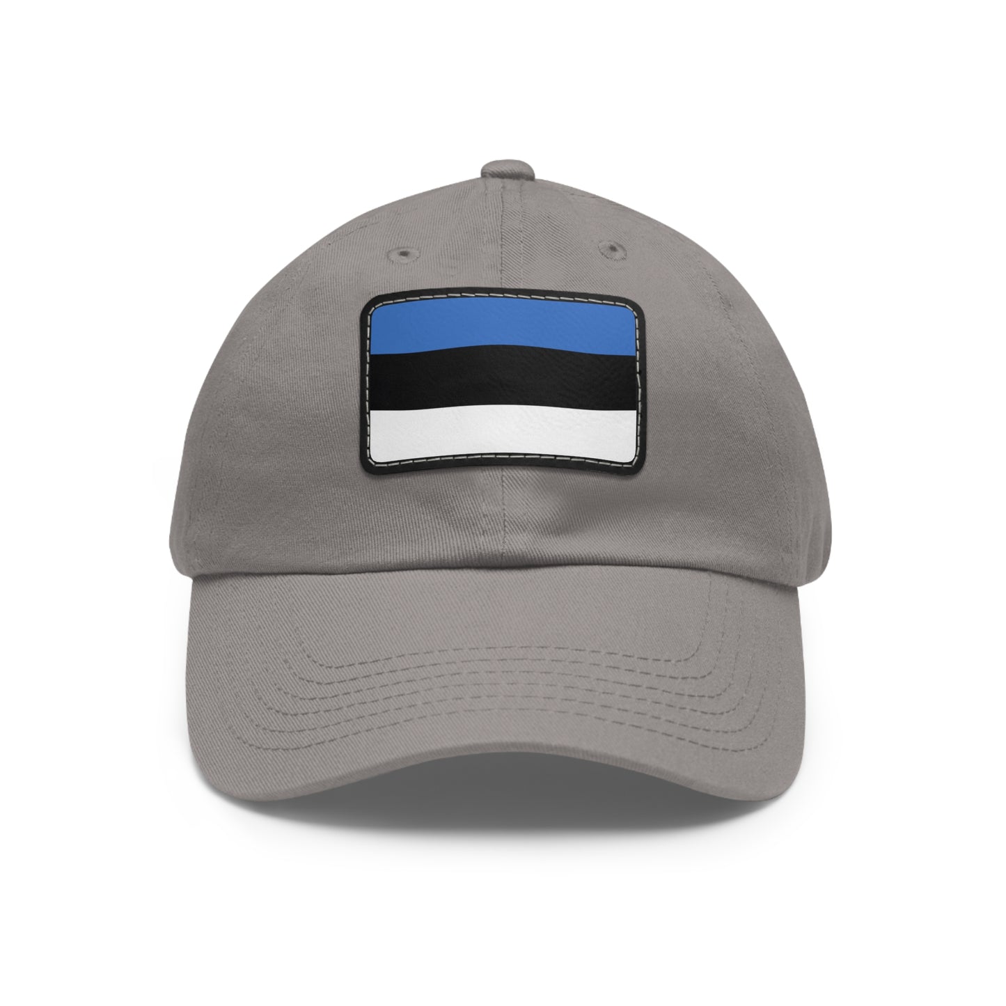 Flag Village Estonia Flag Hat Cap with Leather Patch