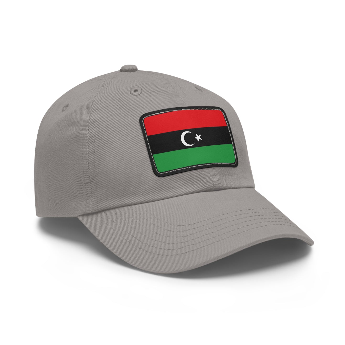 Flag Village Libya Flag Hat Cap with Leather Patch