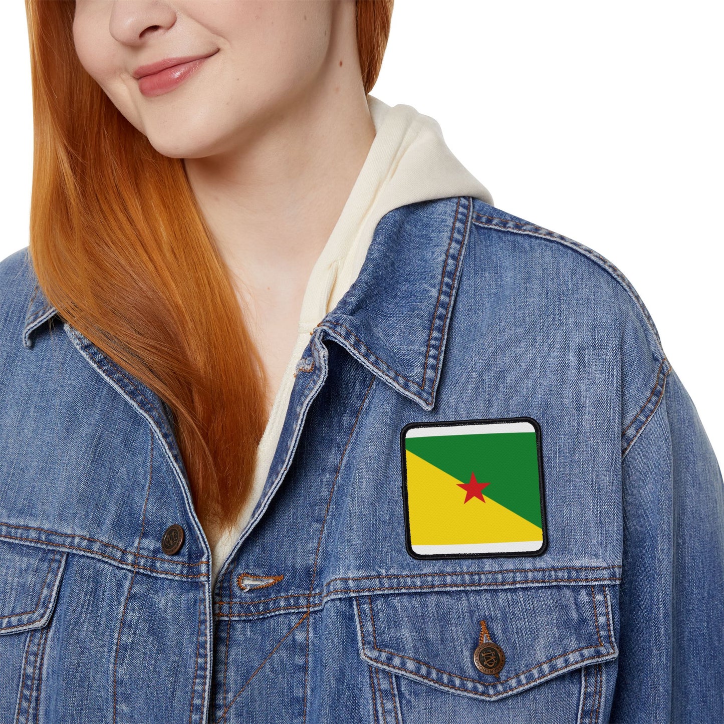 Flag Village Guiana(French Guiana) Flag Embroidery Iron-On Patches