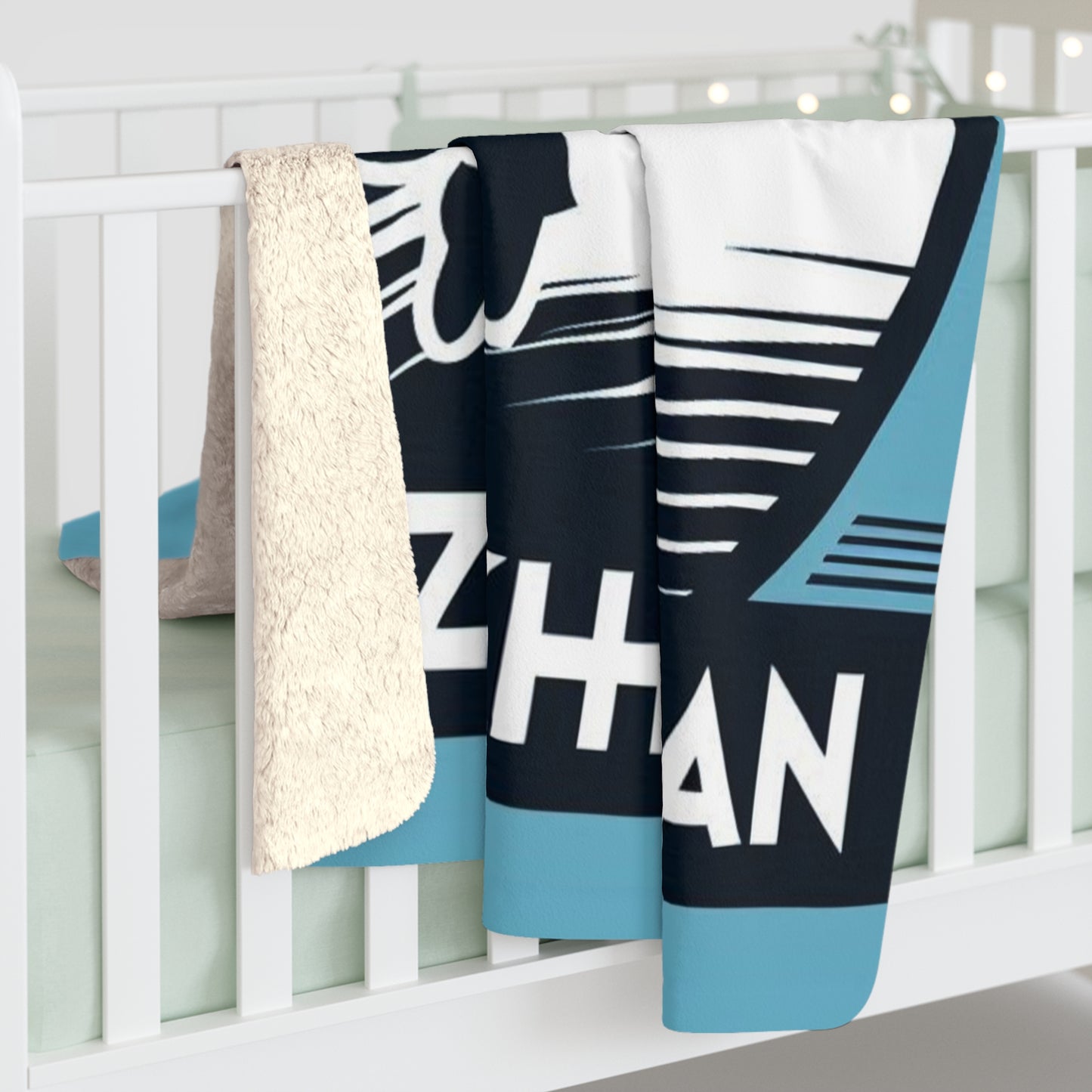 Flag Village Kazakhstan Sporting Flag Sherpa Fleece Blanket KAZ0007