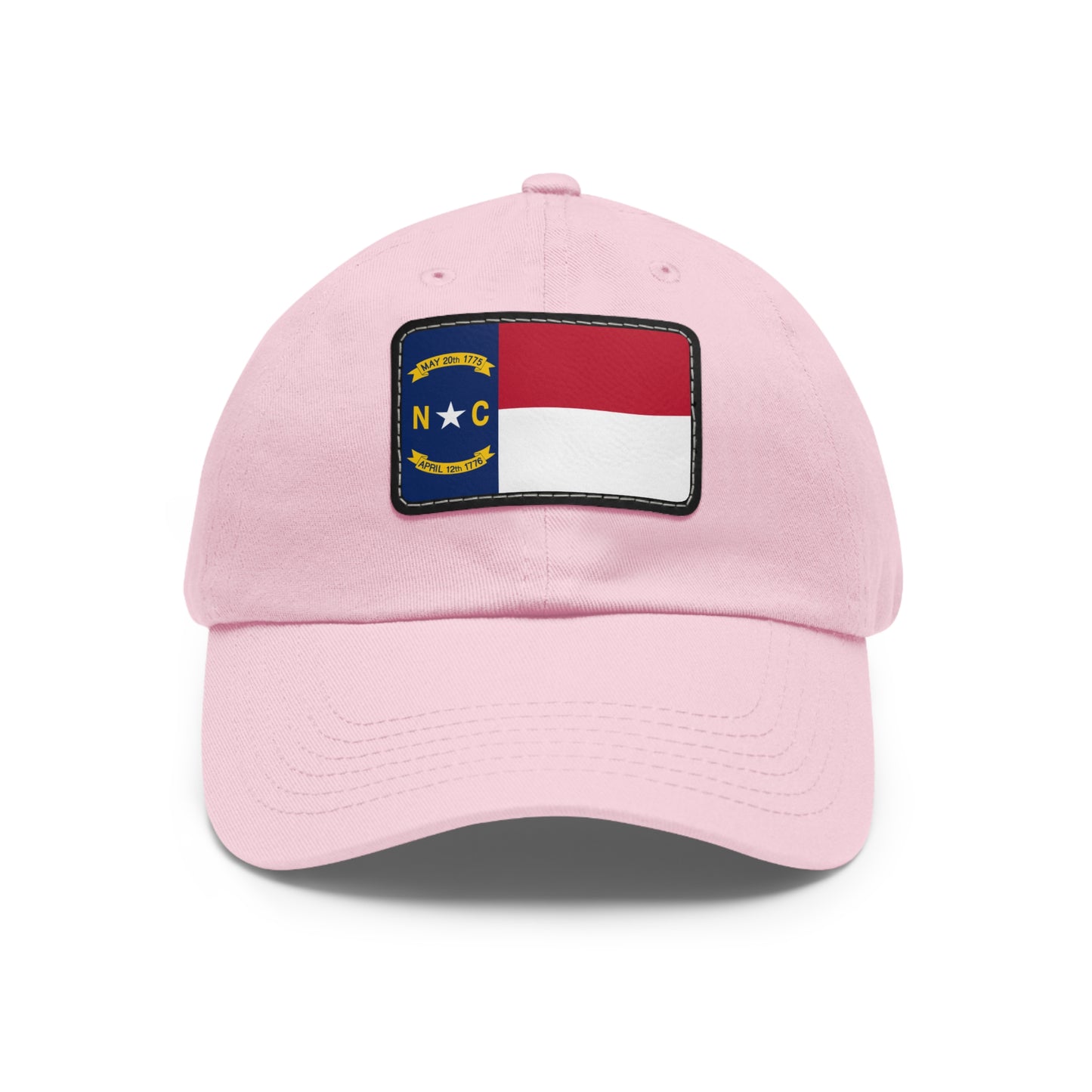 Flag Village USA North Carolina State Flag Hat Cap with Leather Patch