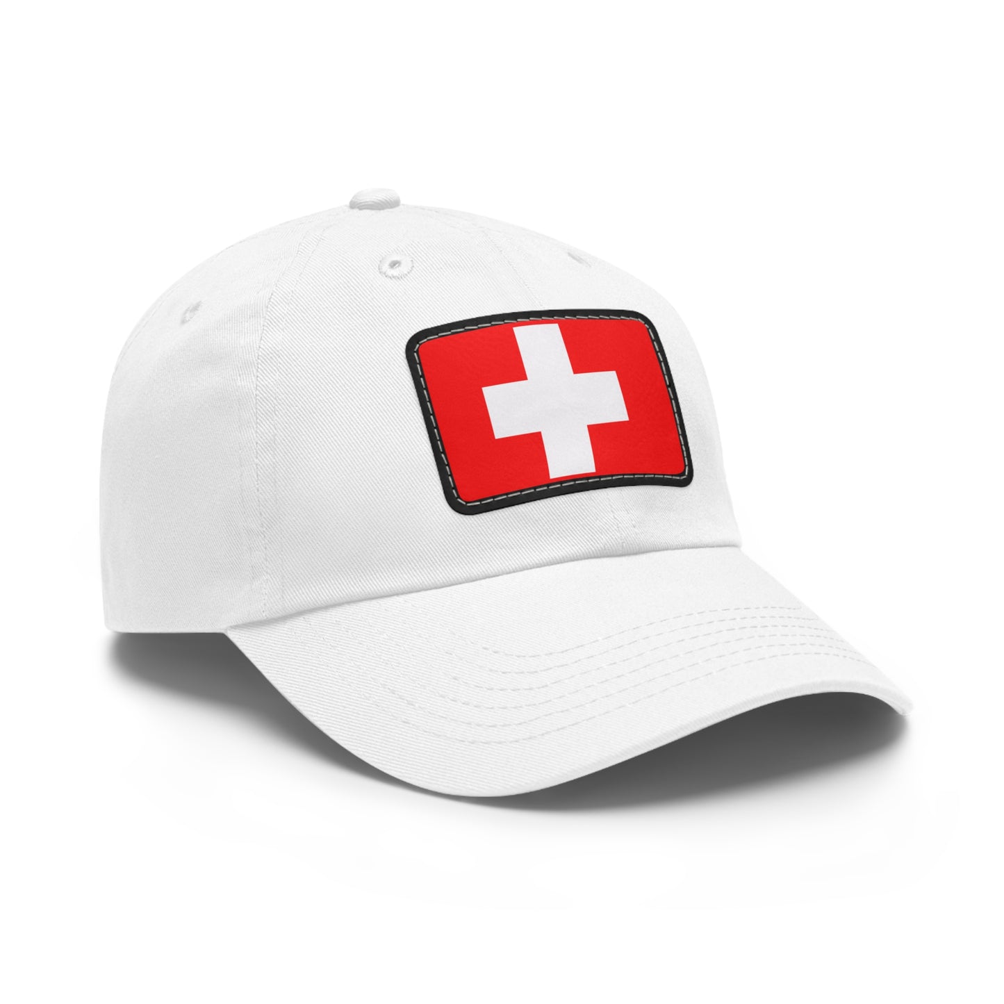 Flag Village Switzerland Flag Hat Cap with Leather Patch