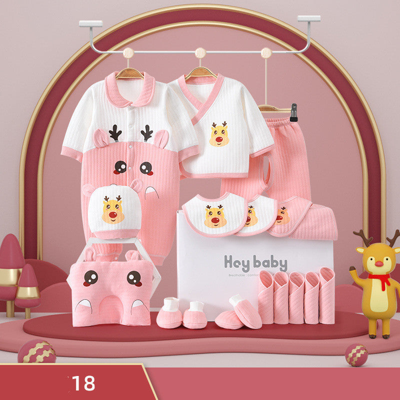 Flag Village Pure Cotton Baby Clothes Set Gift Box