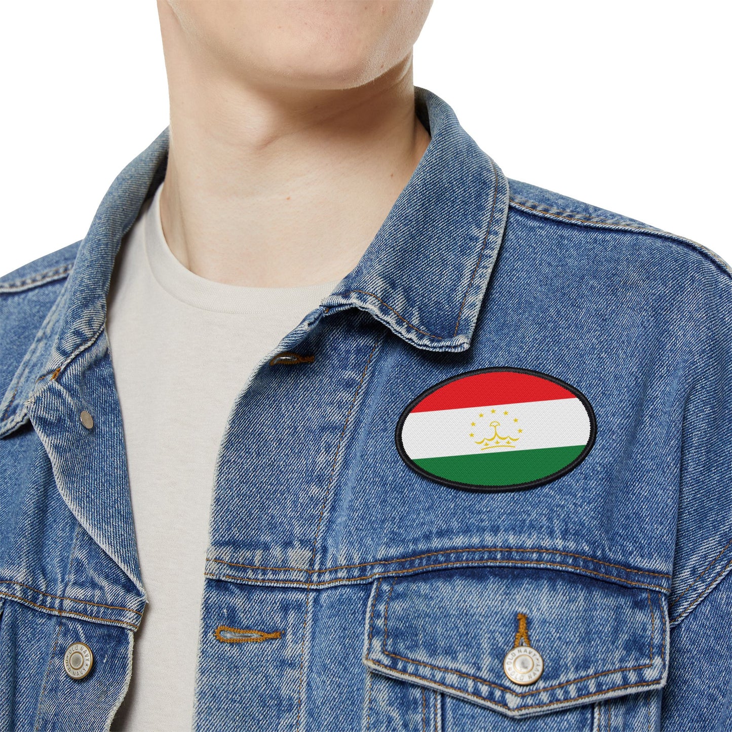 Flag Village Tajikistan Flag Embroidery Iron-On Patches