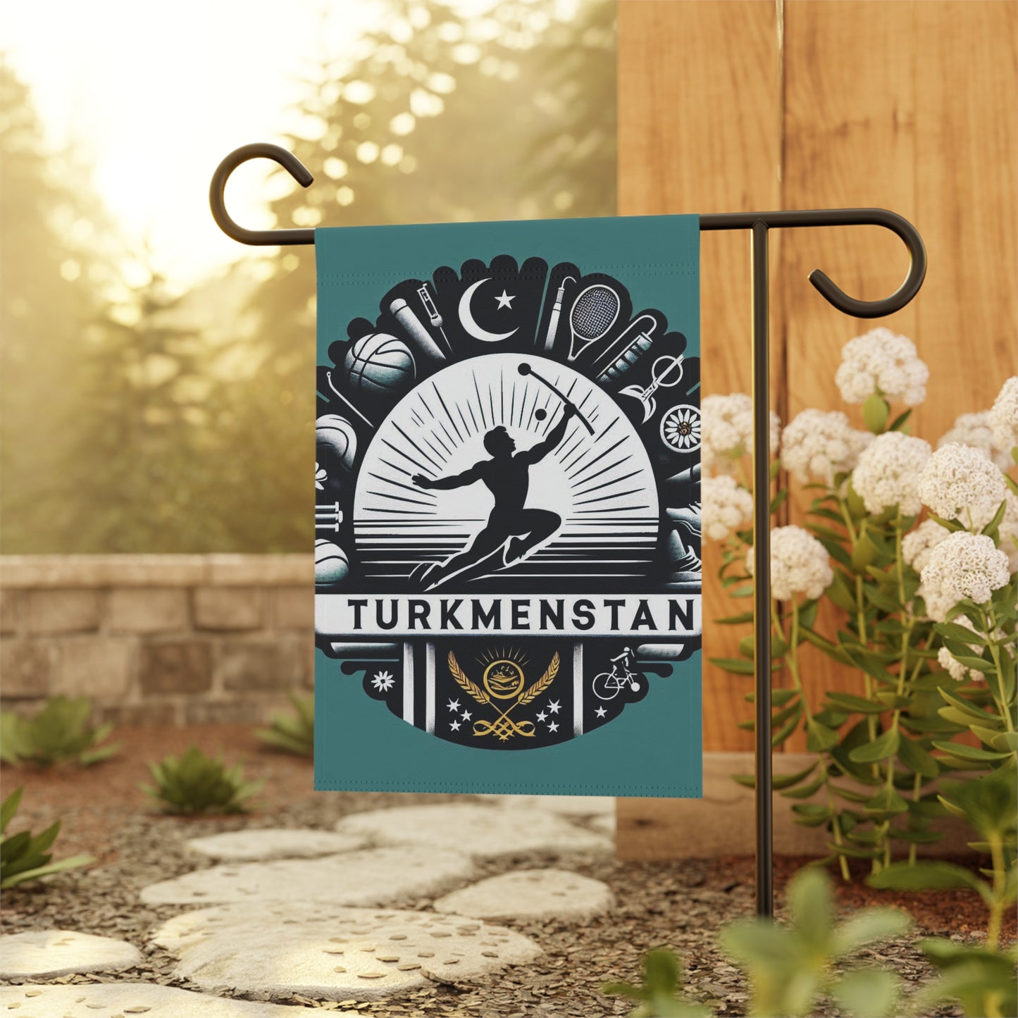Flag Village Turkmenistan Flag Sporting Garden & House Banner TKM0001