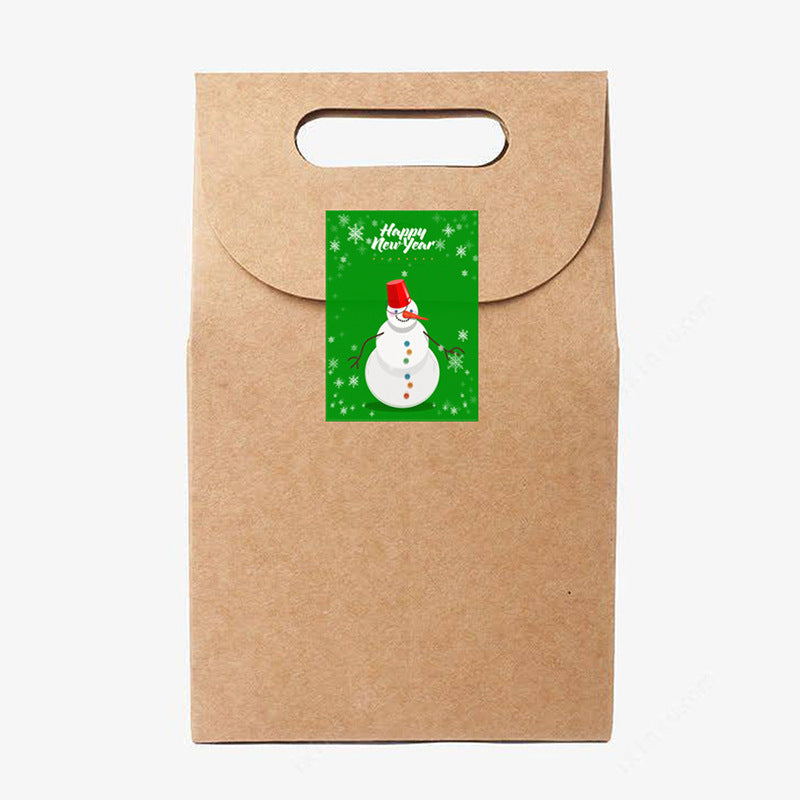 Flag Village 500 Stickers Roll Christmas Holiday Decoration Gifts