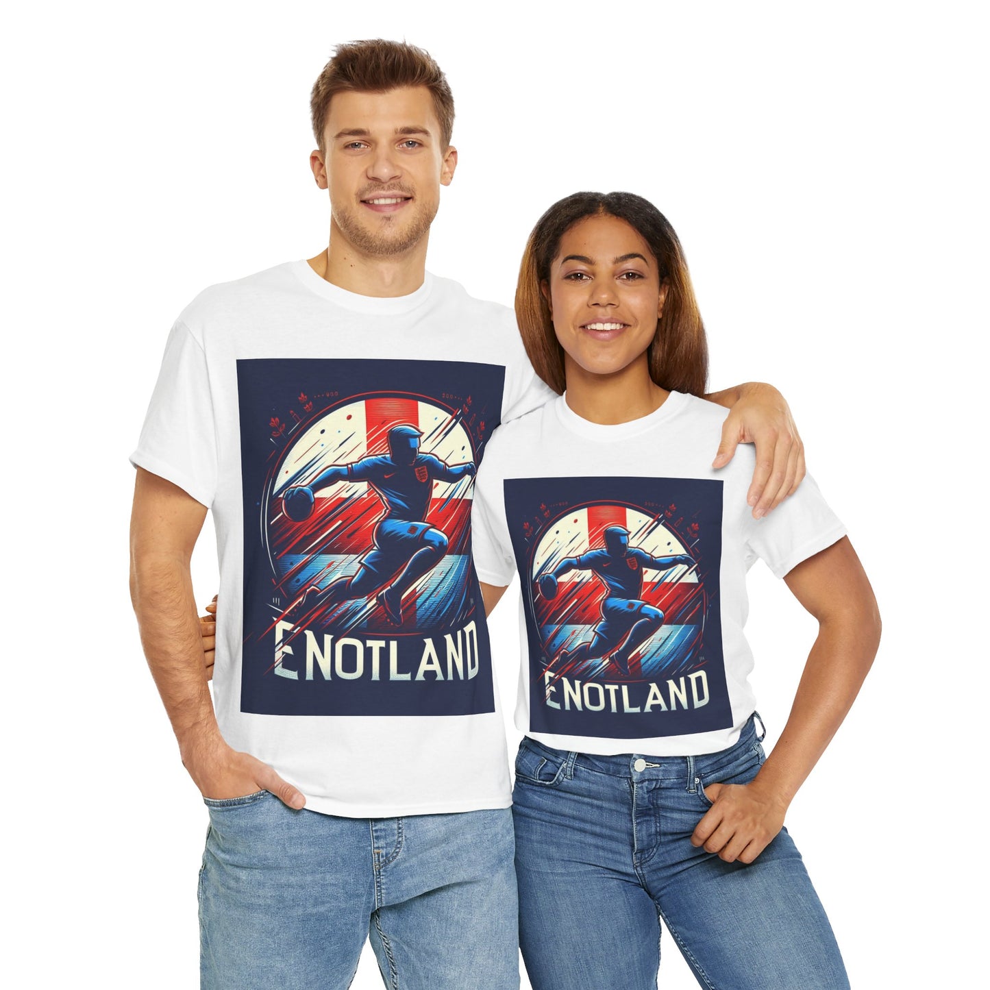 Flag Village England Sporting Flag T-SHIRT Heavy Cotton Tee GBR0001