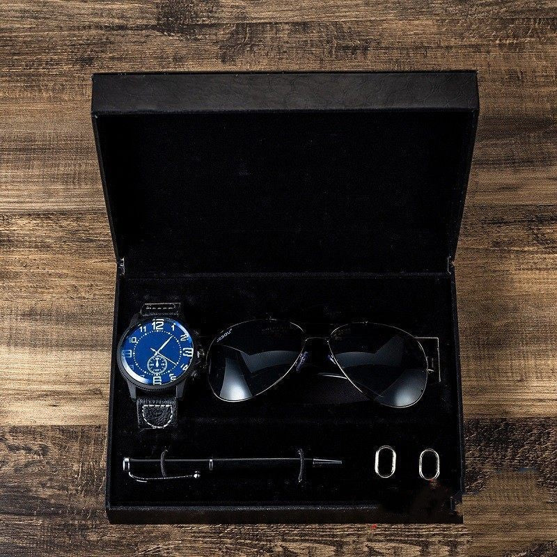 Flag Village Present Gift Box Set Men Watch Sung