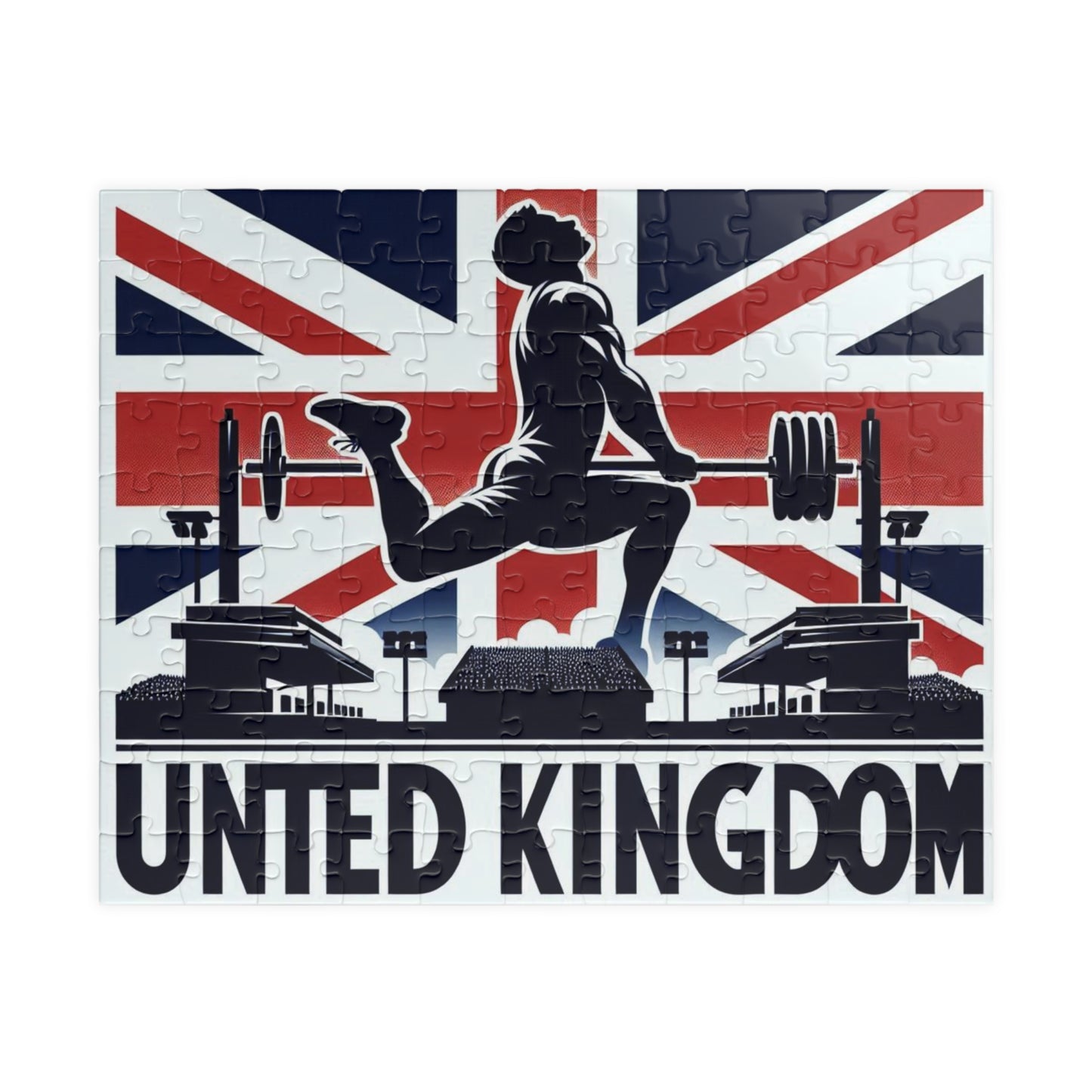 Flag Village United Kingdom Sporting Flag Puzzle (110, 252, 520, 1014-piece) UK0014