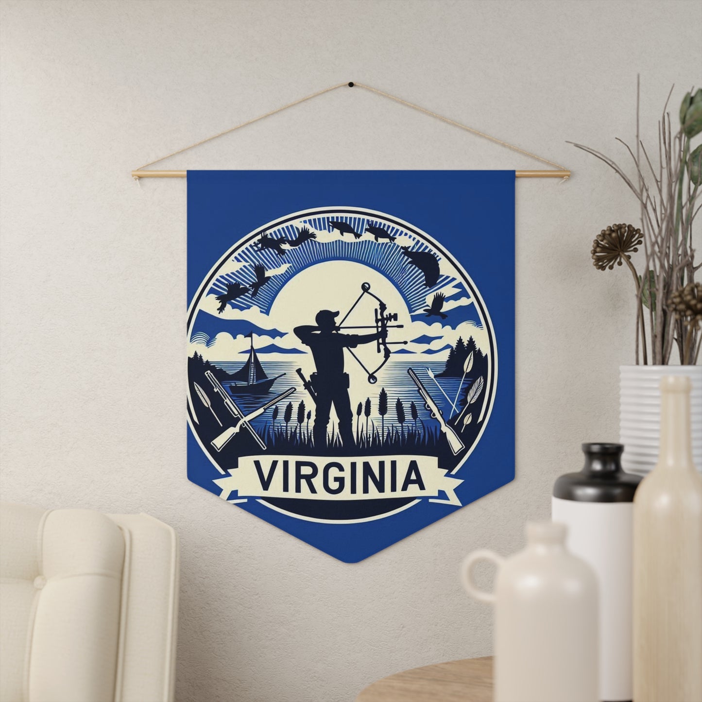 Flag Village Virginia State Flag Pennant Sporting Home Wall decoration VA0002