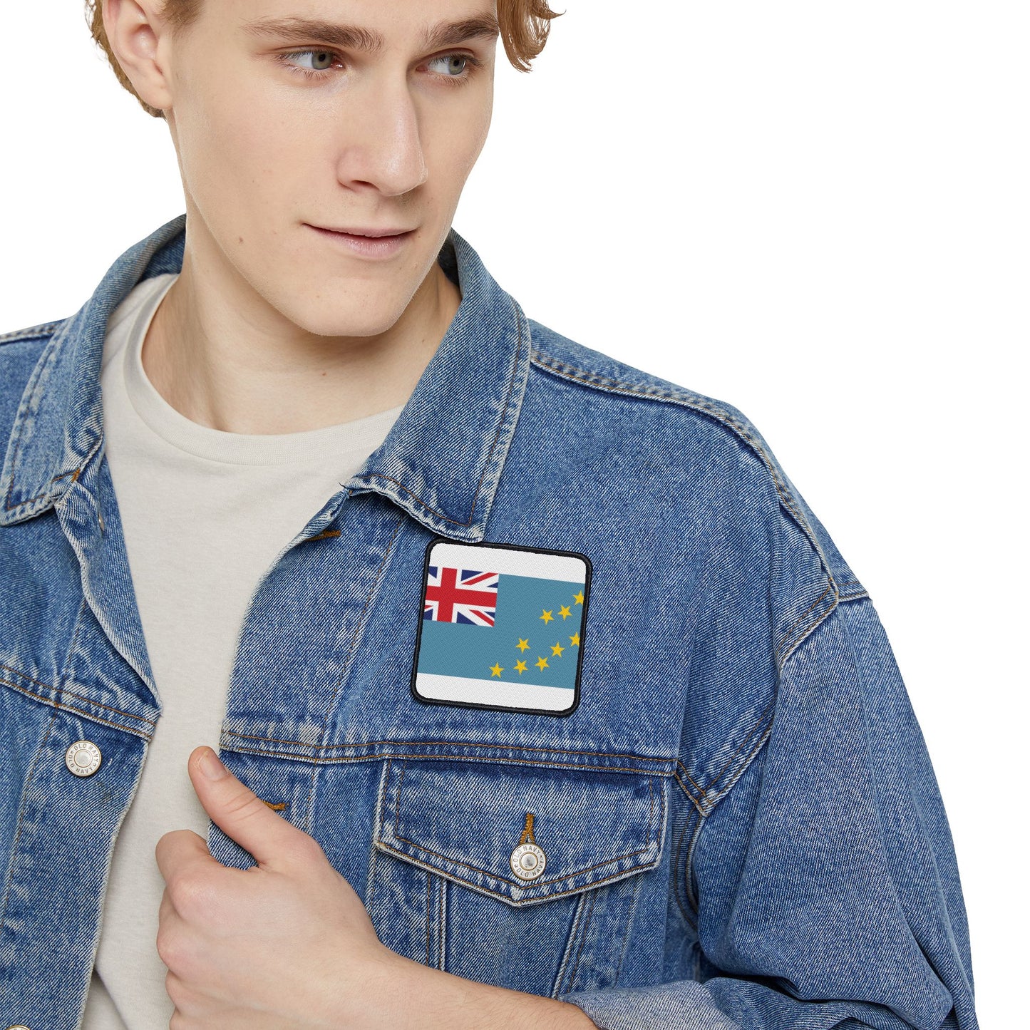Flag Village Tuvalu Flag Embroidery Iron-On Patches