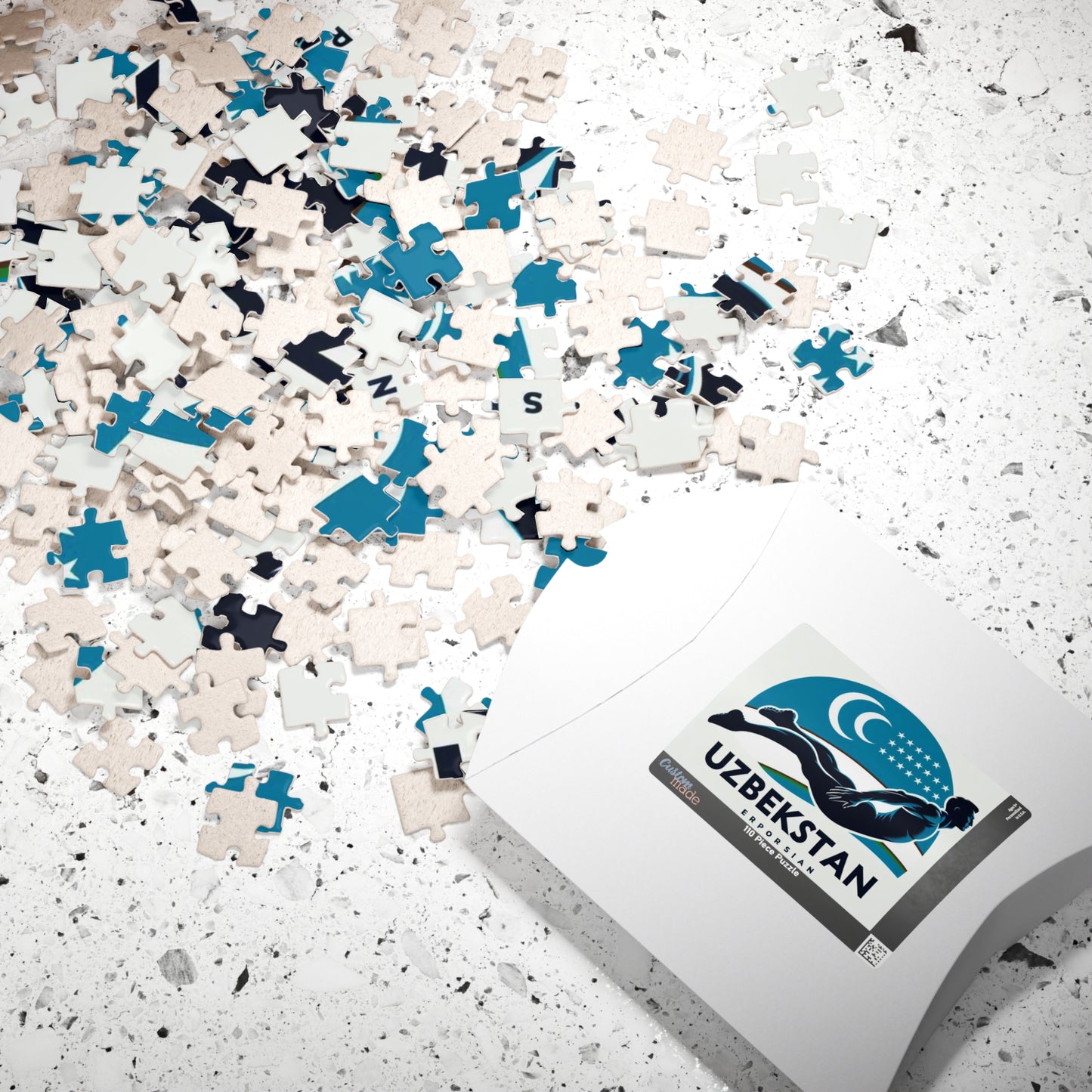 Flag Village Uzbekistan Sporting Flag Puzzle (110, 252, 520, 1014-piece) UZB0005