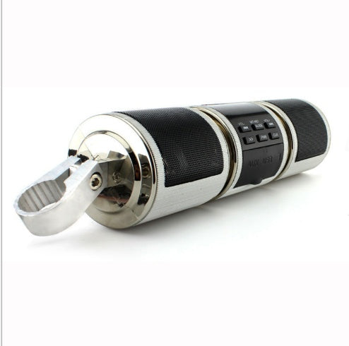 Flag Village Auto Tools Motorcycle Bluetooth Music Player MP3 Motorcycle Stereo Speaker FM Radio Adjustable LED Screen