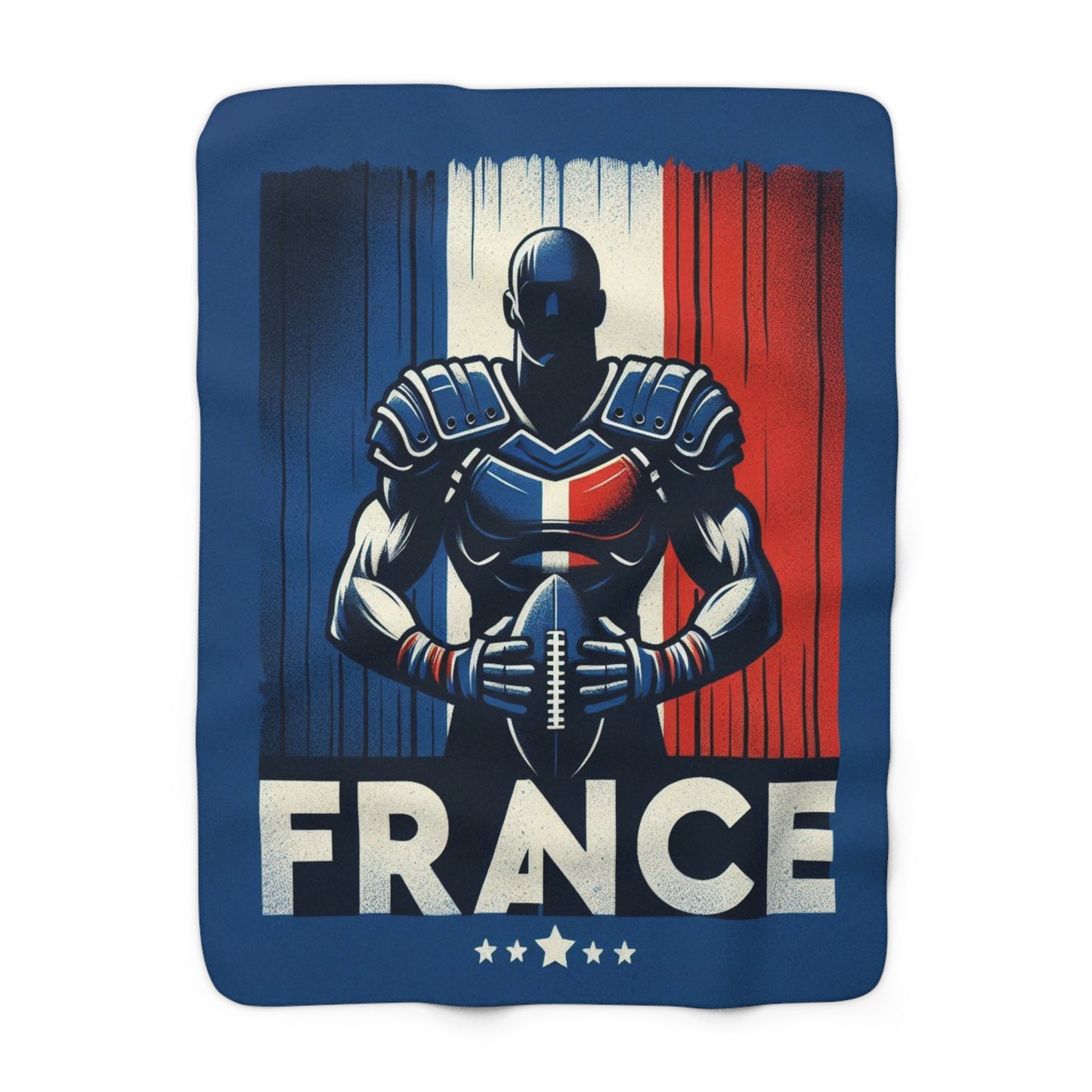 Flag Village France Sporting Flag Sherpa Fleece Blanket FRA0009