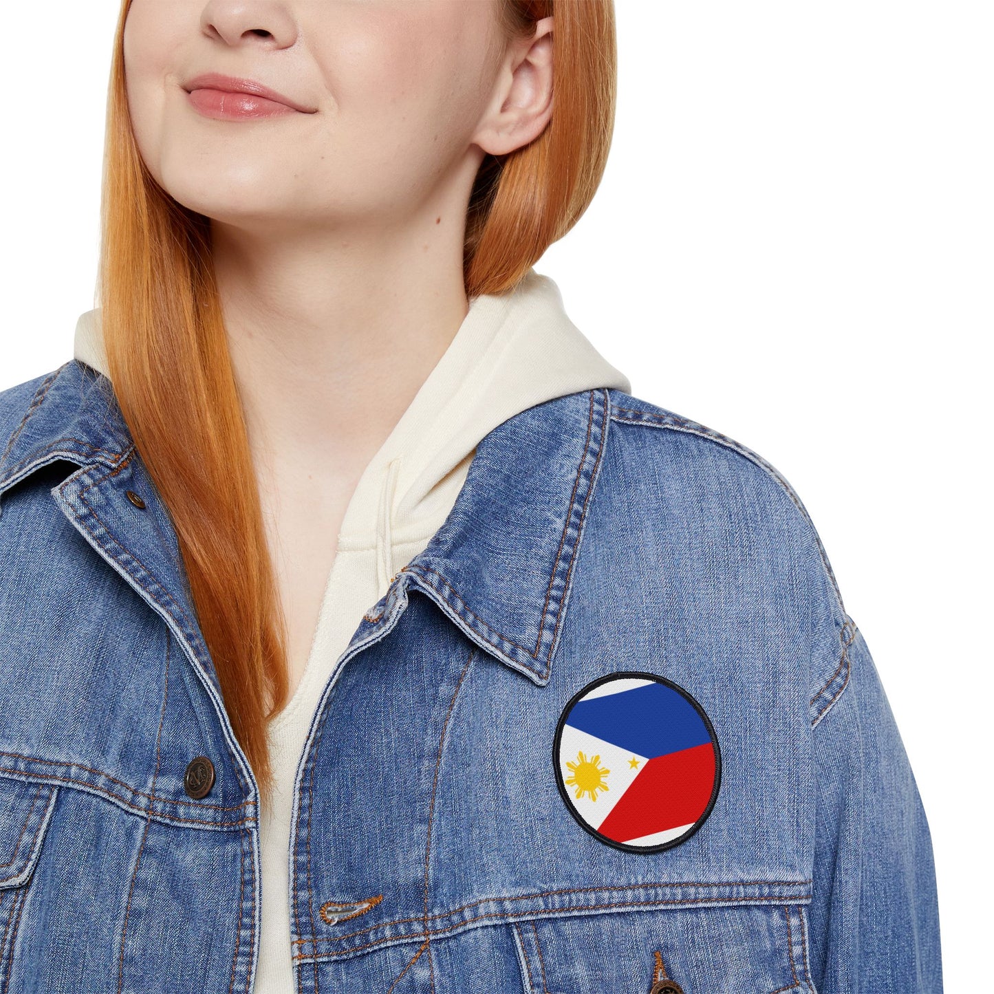 Flag Village Philippines Flag Embroidery Iron-On Patches