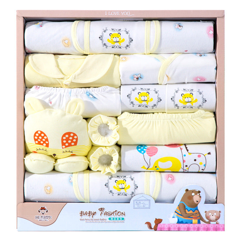 Flag Village 18 Piece Cotton Newborn Clothes Gift Box Set
