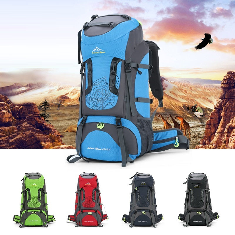 Flag Village Waterproof Hiking Camping Capacity Hiking Backpack
