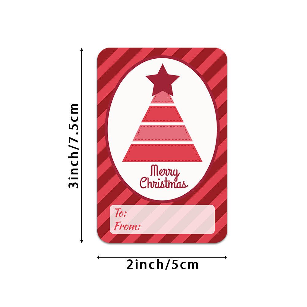 Flag Village 250roll Stickers Christmas Holiday Decoration Gifts