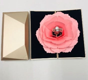 Flag Village Rotating Tanabata Valentine's Knot Proposal Ring Box Gift Packaging Box