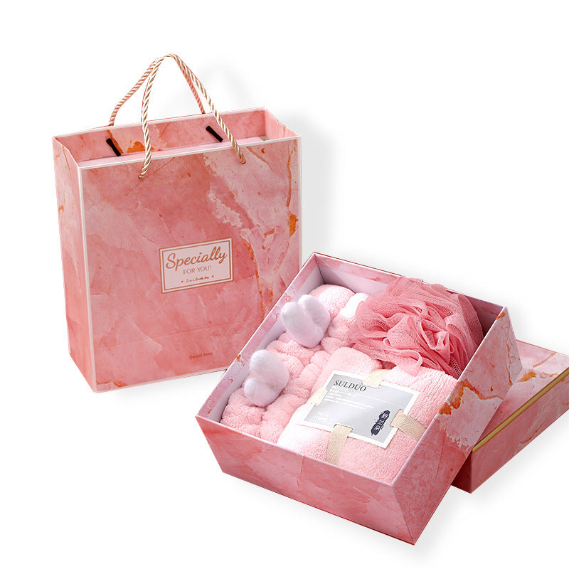 Flag Village Deer Antler Three Piece Towel Gift Box Set