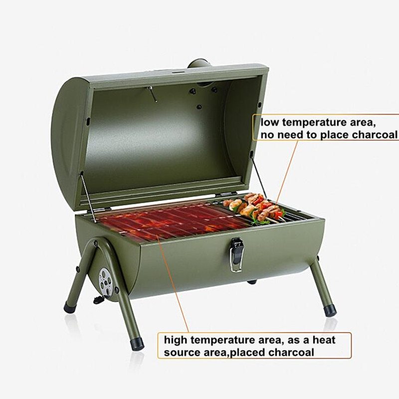 Flag Village Portable Outdoor BBQ Grill Patio Camping Picnic Barbecue Stove Suitable For 3-5 People
