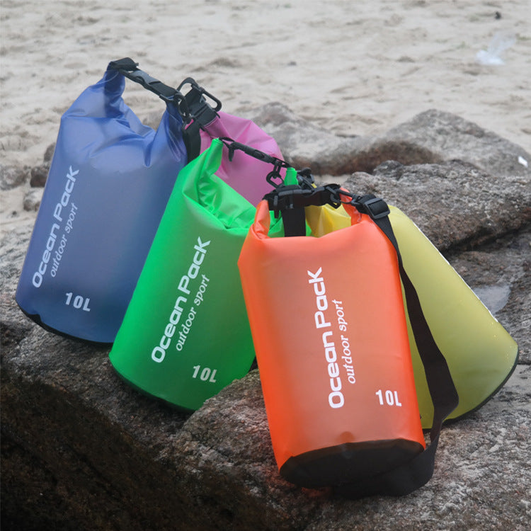 Flag Village Spot beach bag anti water bucket bag PVC waterproofing bag drifting waterproof bag swimming bag outdoor sports bag