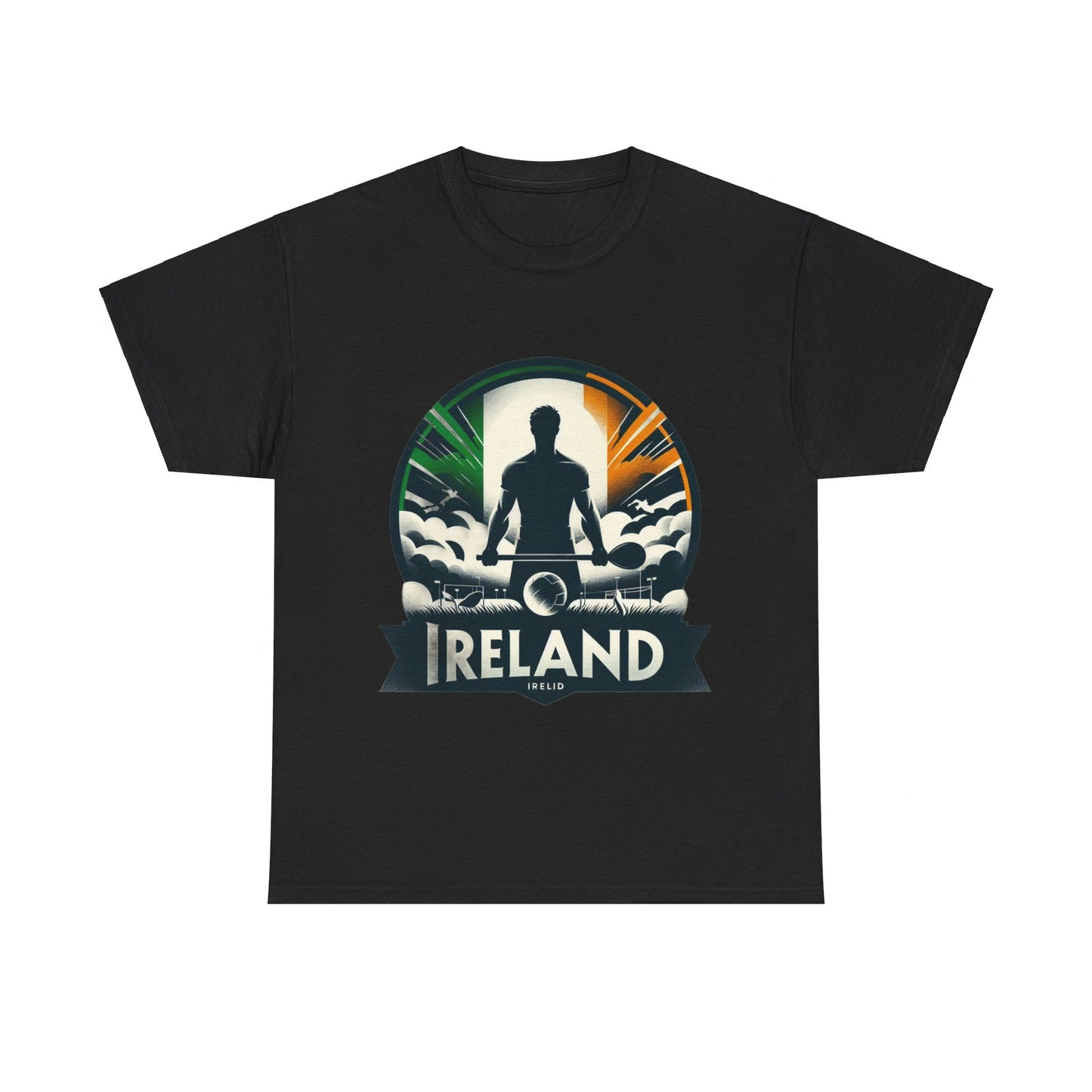 Flag Village Ireland Sporting Flag T-SHIRT Heavy Cotton Tee IRL0005