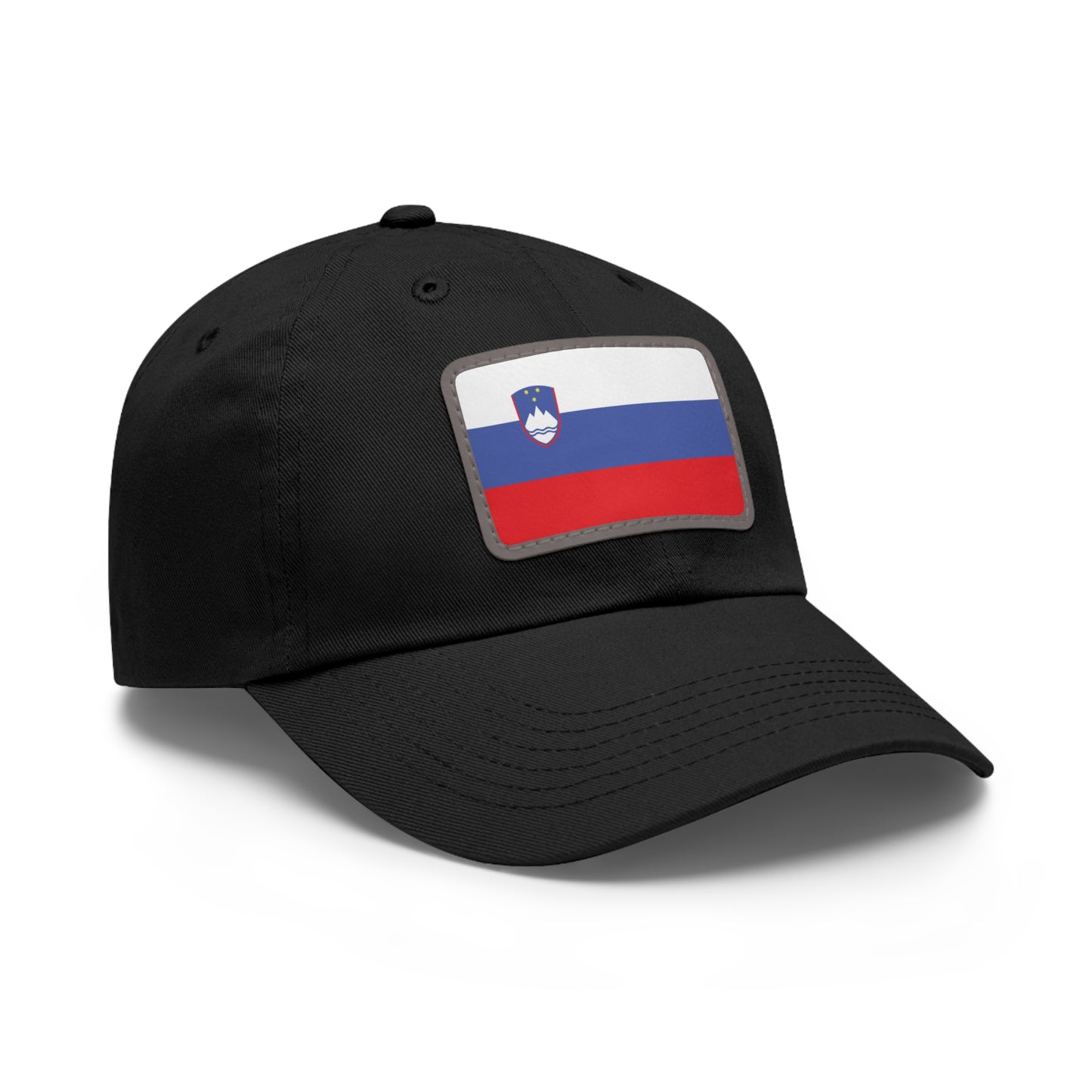 Flag Village Slovenia Flag Hat Cap with Leather Patch