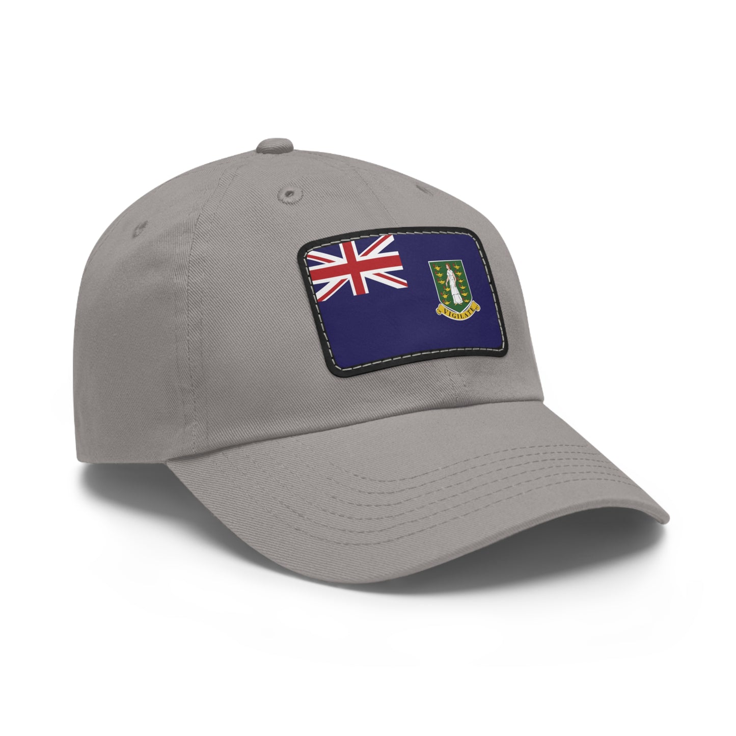 Flag Village Virgin Islands(British Virgin Islands) Flag Hat Cap with Leather Patch