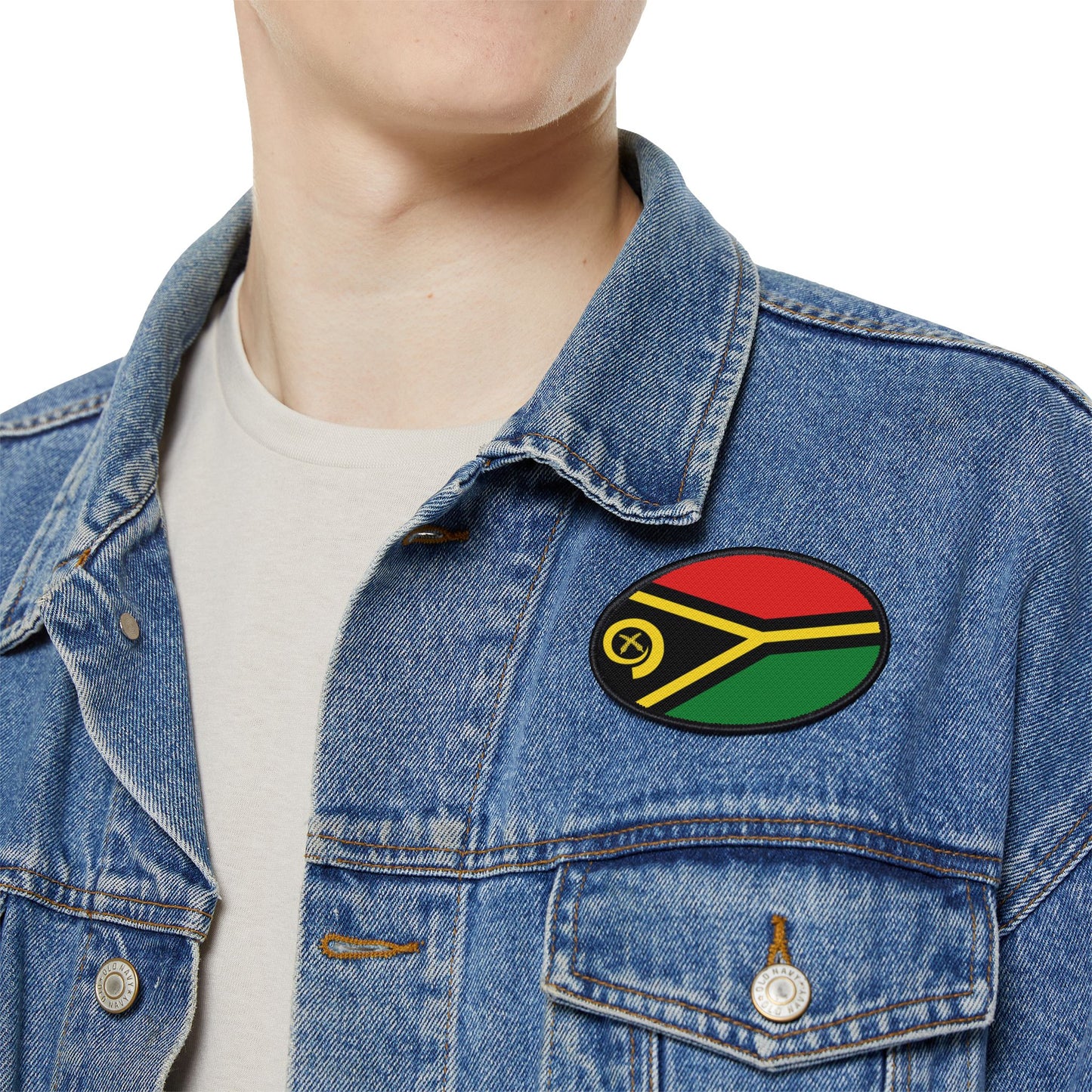 Flag Village Vanuatu Flag Embroidery Iron-On Patches