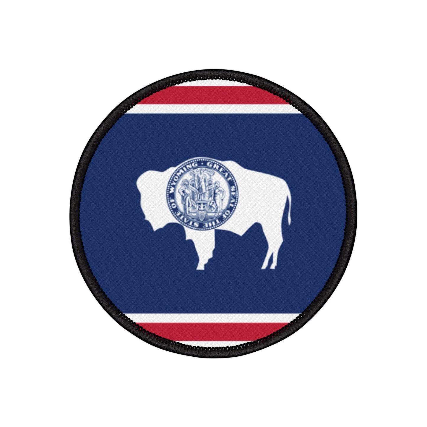 Flag Village Wyoming State Flag Embroidery Iron-On Patches