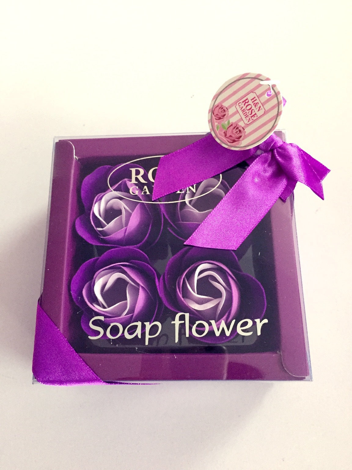Flag Village 4 Rose Soap Flowers Gift Box For Valentine's Day