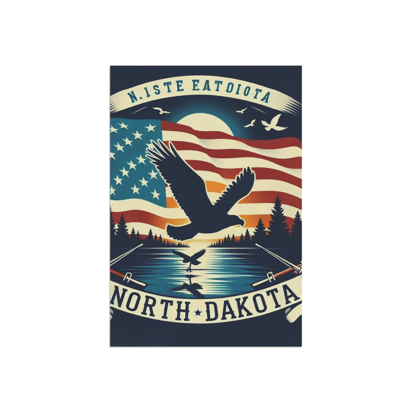 Flag Village North Dakota State Flag Sporting Garden & House Banner ND0003