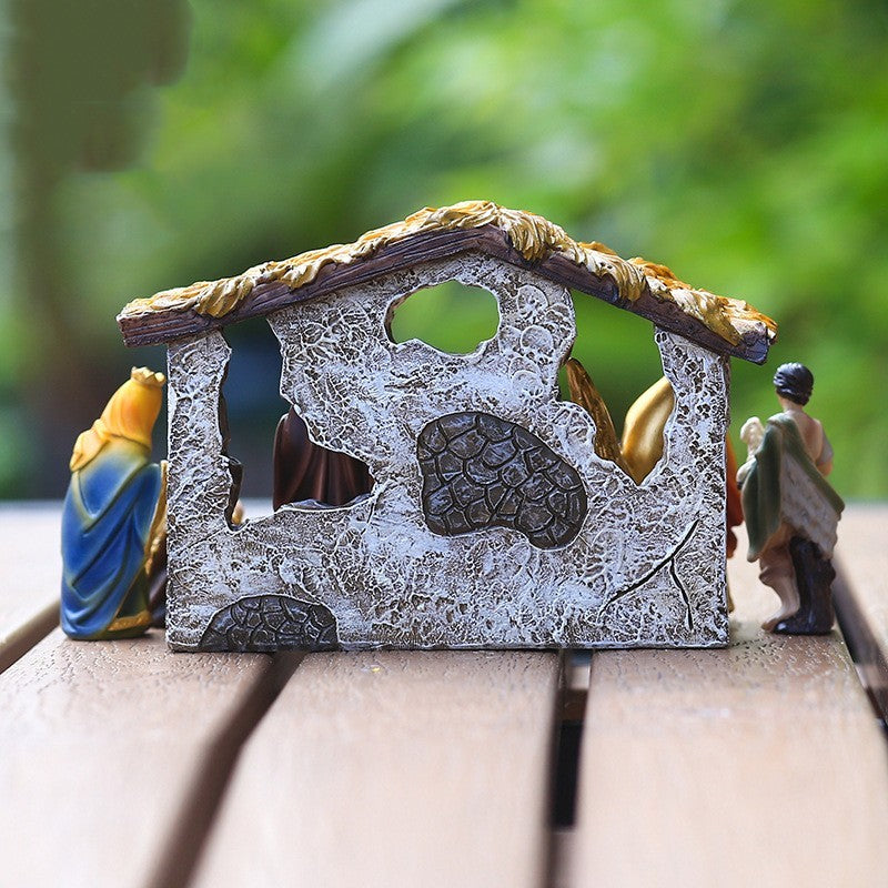 Flag Village Resin Crafts For Holiday Christmas Gifts