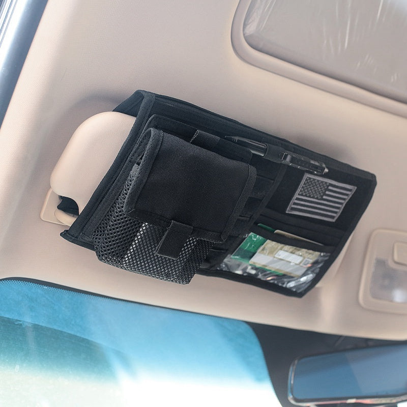 Flag Village Auto Tools Vehicle Visor Panel Truck Car Sun Visor Organizer CD Bag Holder Car Styling Hunting Accessories