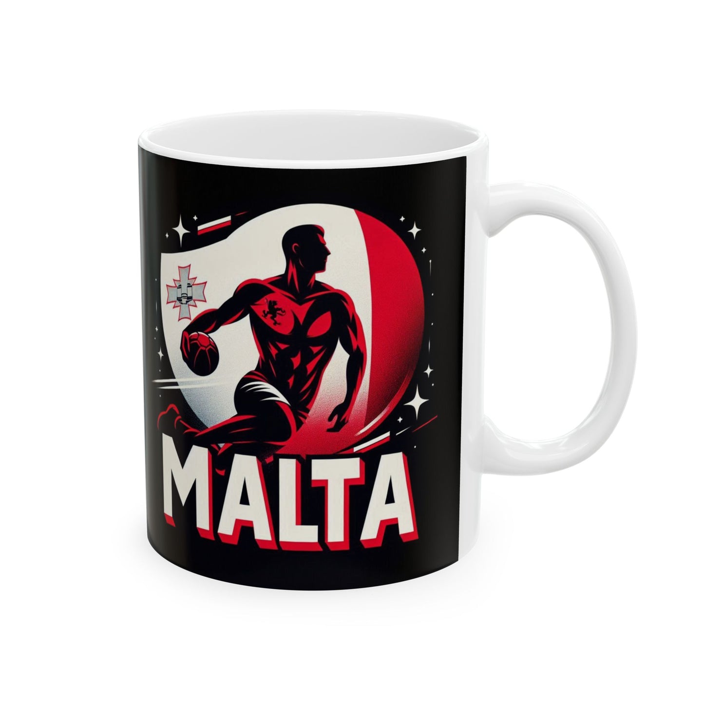 Flag Village Malta Sporting Flag Ceramic Coffee Mug 11oz MLT0005