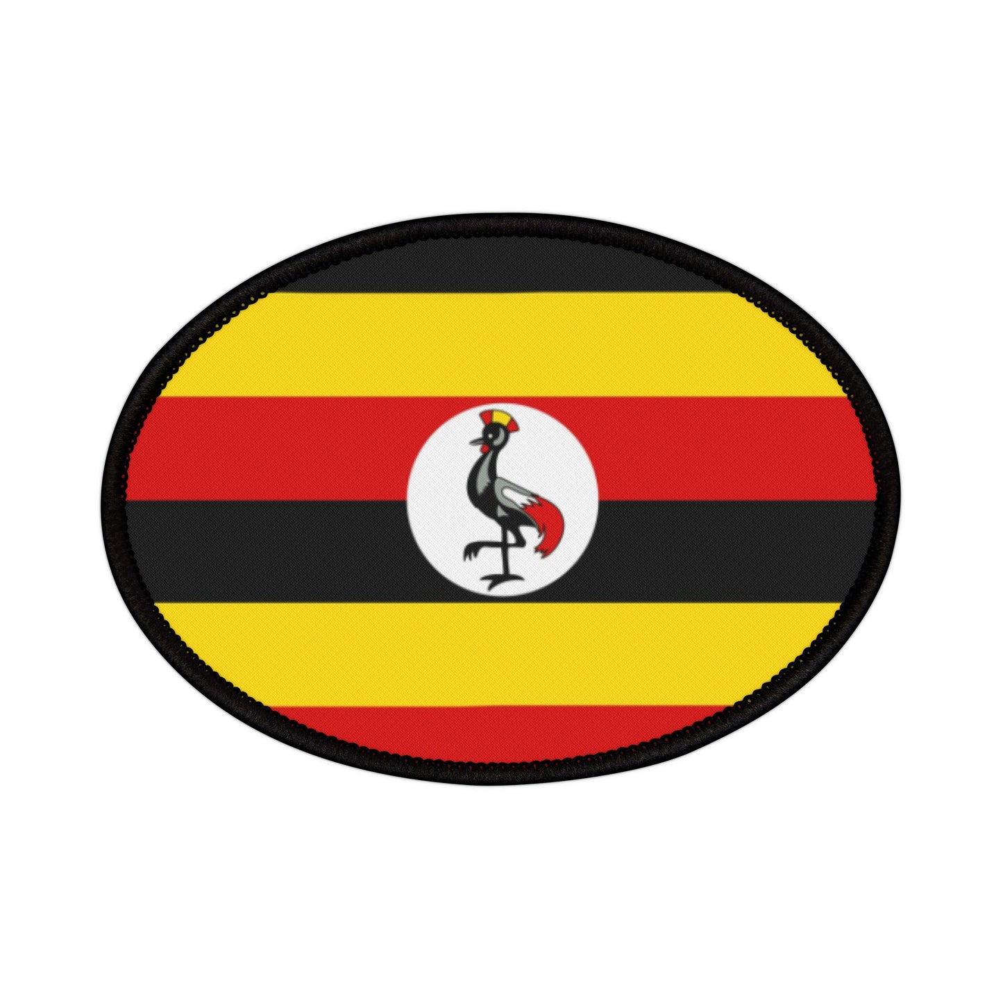 Flag Village Uganda Flag Embroidery Iron-On Patches