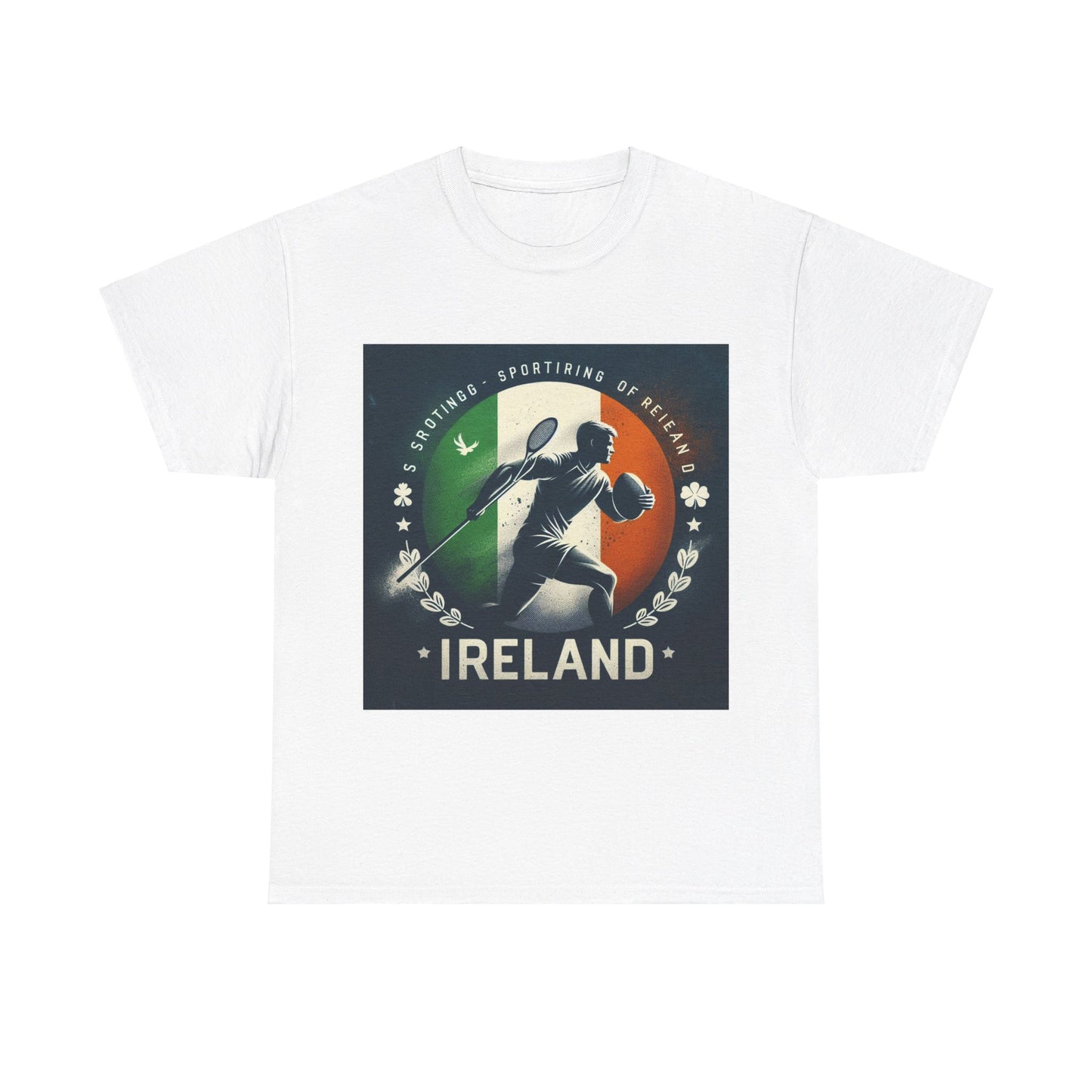 Flag Village Ireland Sporting Flag T-SHIRT Heavy Cotton Tee IRL0003
