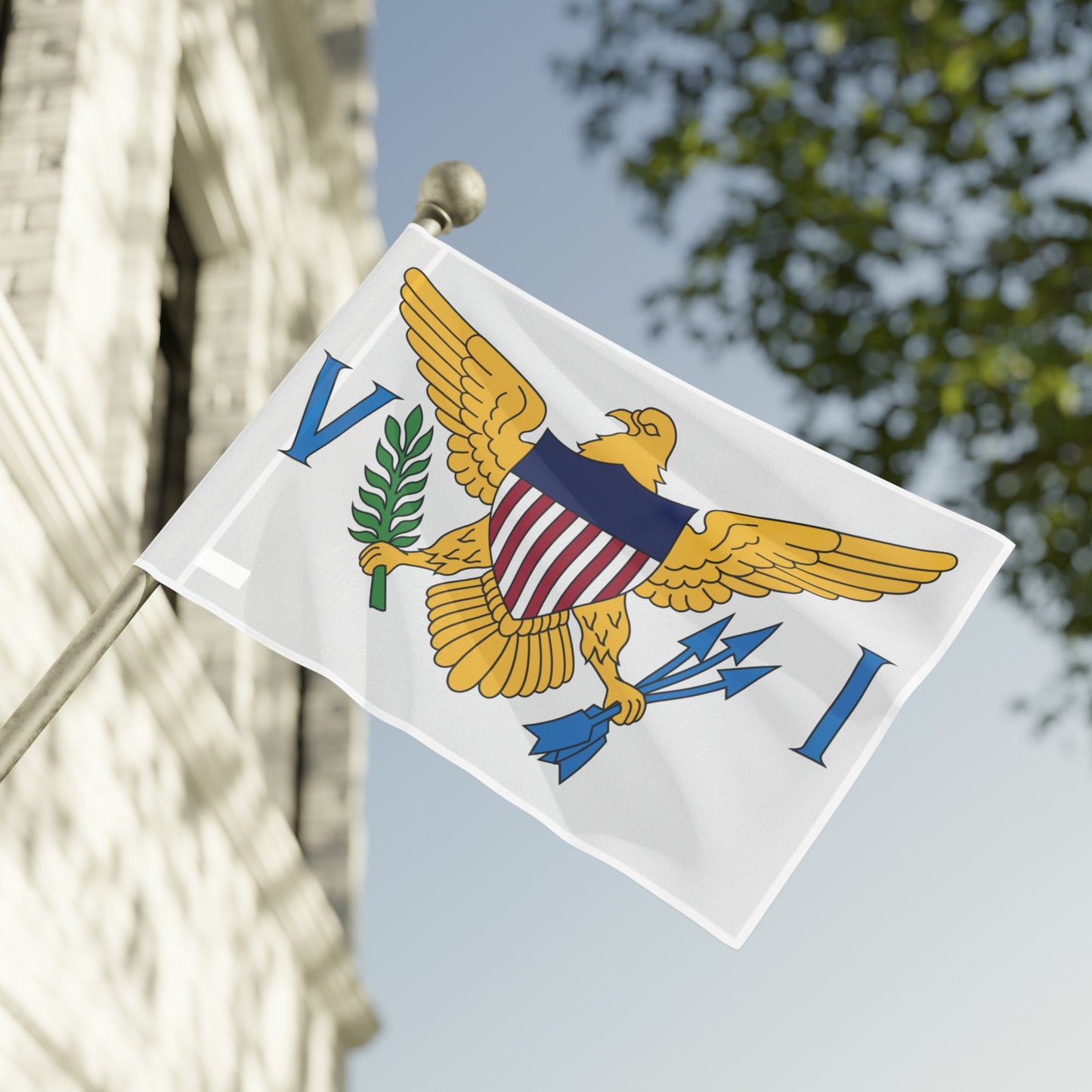 Flag Village USA U.S. Virgin Islands State Flag 18" x 12" / 36" x 24" / 60" x 36"