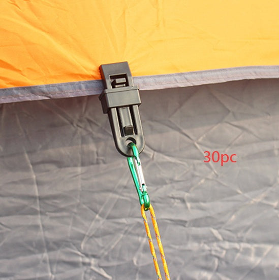 Flag Village Tent tent, wind rope fixing clip, outdoor camping plastic clip sunshade shed, tent tent accessories
