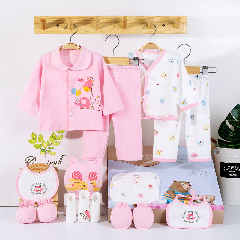 Flag Village 18 Piece Cotton Newborn Clothes Gift Box Set