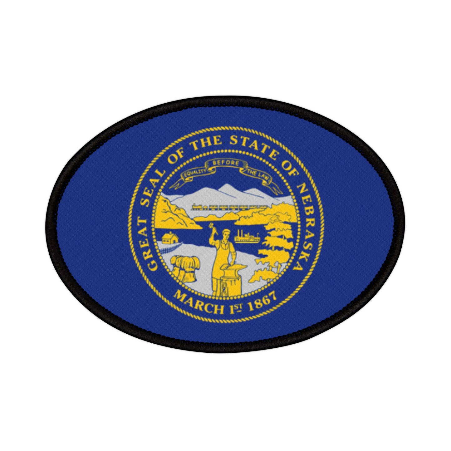 Flag Village Nebraska State Flag Embroidery Iron-On Patches