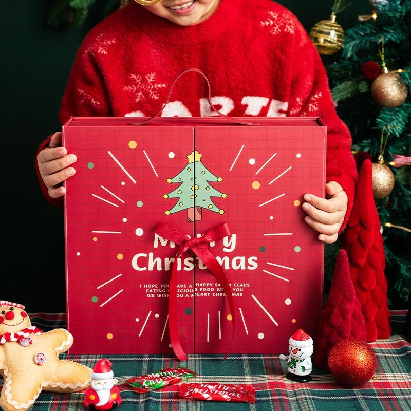 Flag Village Christmas Birthday Box Blind Box Gift Diy Children Countdown Calendar Gift Box Set