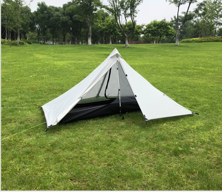 Flag Village Portable camping pyramid tent single outdoor equipment camping supplies