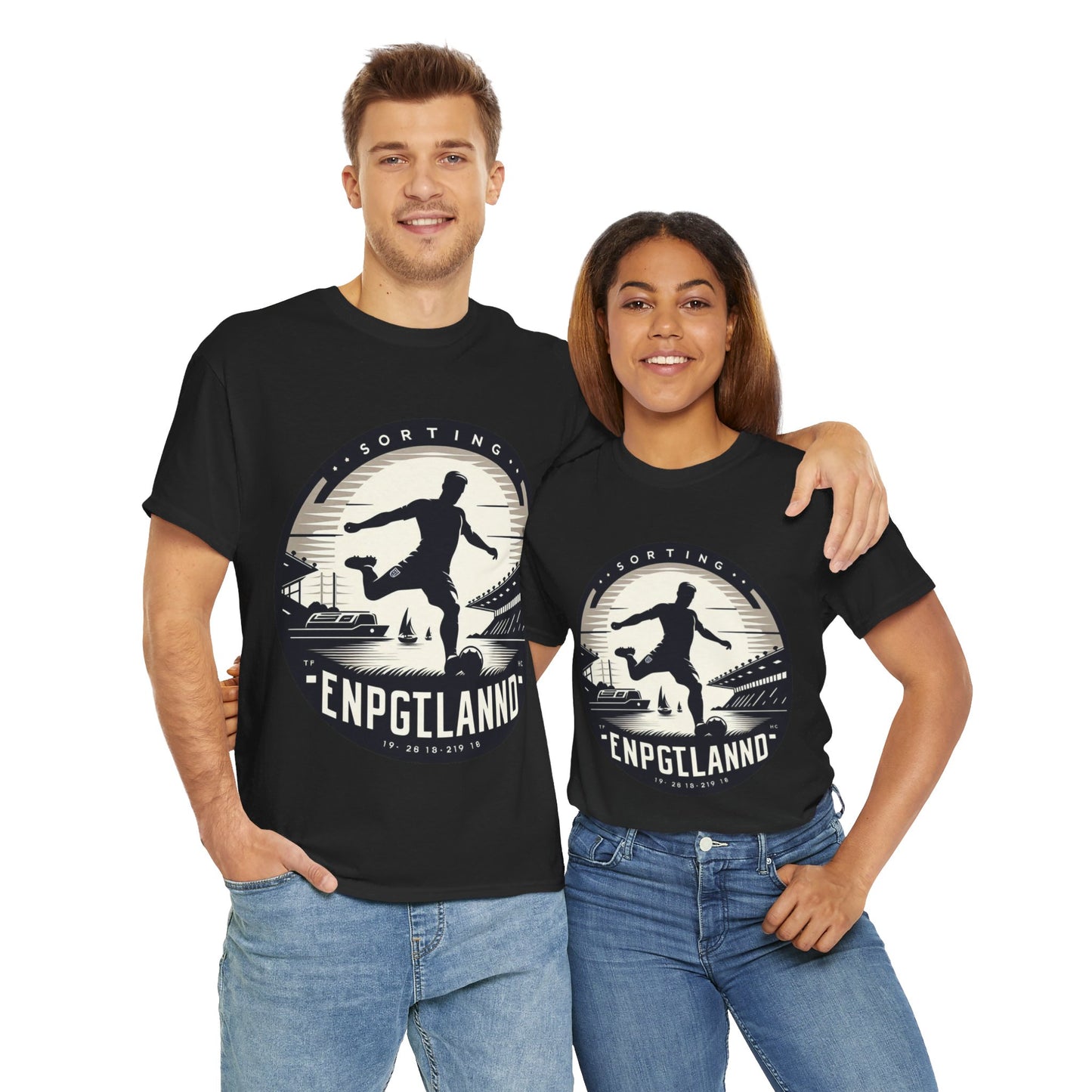 Flag Village England Sporting Flag T-SHIRT Heavy Cotton Tee GBR0004