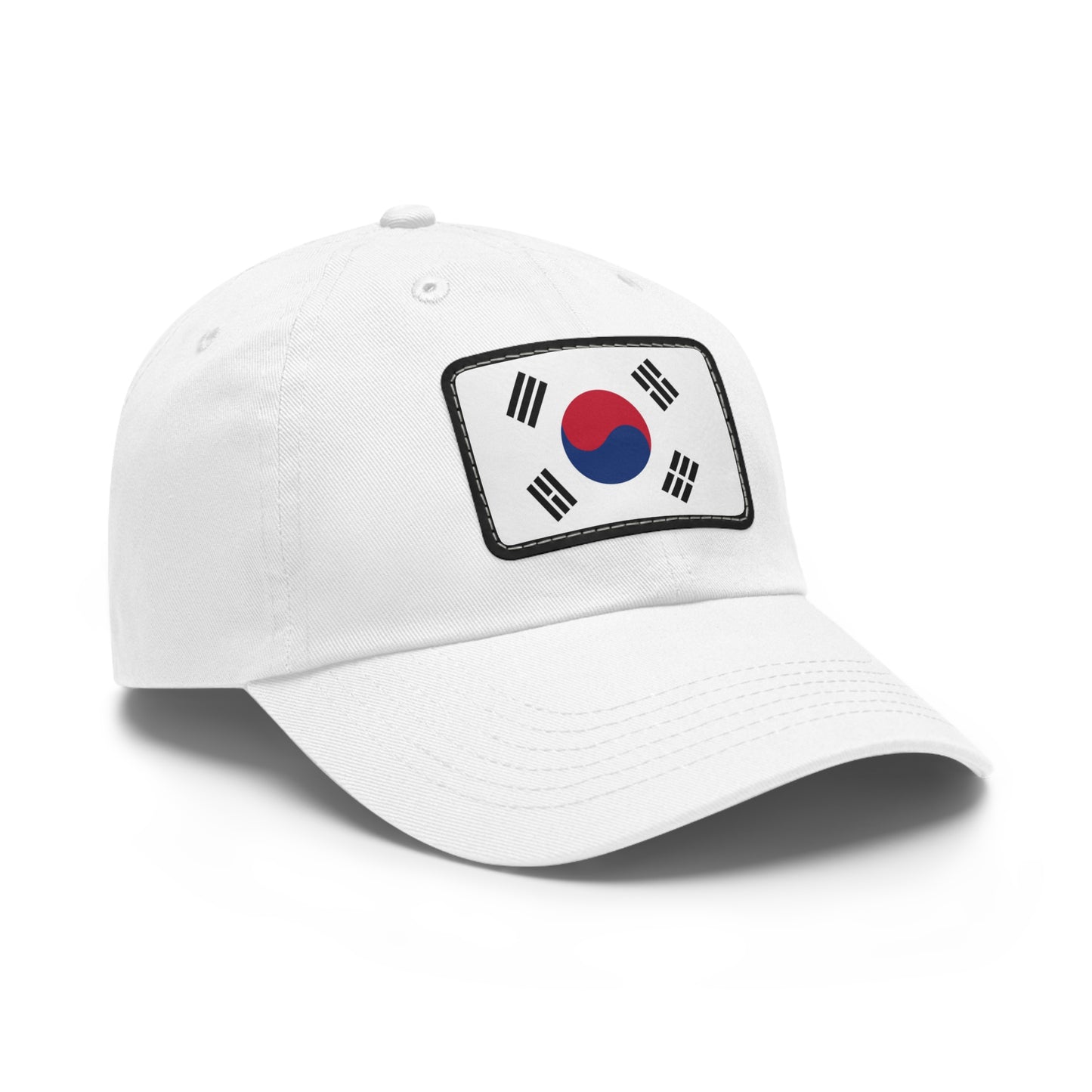 Flag Village South Korea Flag Hat Cap with Leather Patch