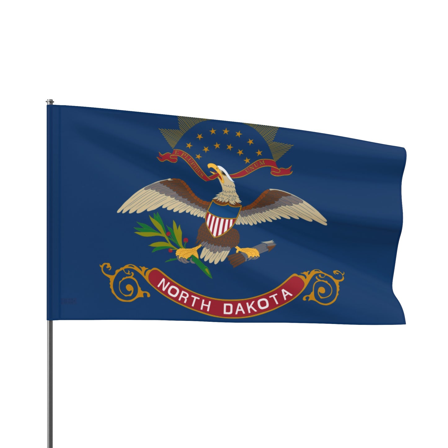 Flag Village USA North Dakota State Flag 18" x 12" / 36" x 24" / 60" x 36"