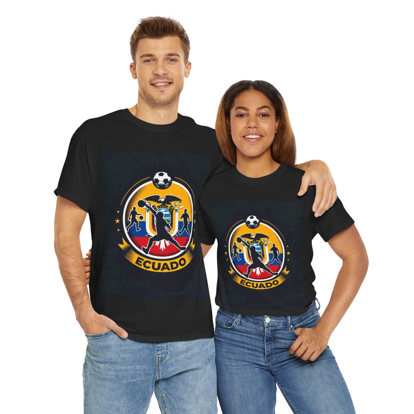 Flag Village Ecuador Sporting Flag T-SHIRT Heavy Cotton Tee ECU0002