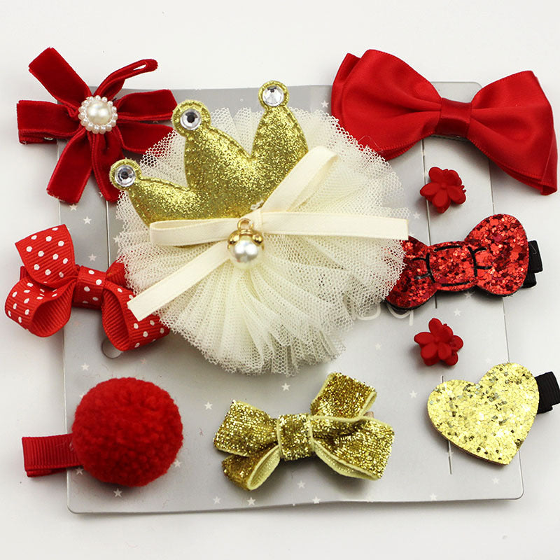 Flag Village Baby baby headwear set Christmas gift box