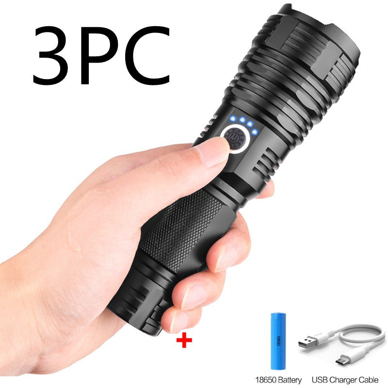 Flag Village USB charging P70 outdoor flashlight